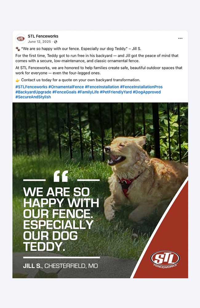 STL Fenceworks Social Post