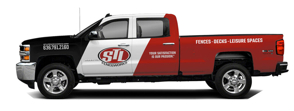 STL Fenceworks 2020 Chevy Truck Wrap