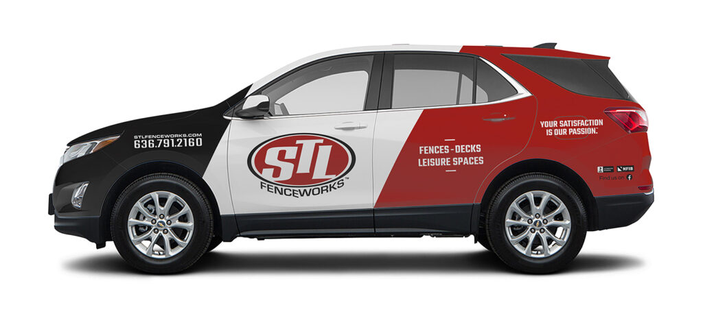 STL Fenceworks Equinox Vehicle Wrap